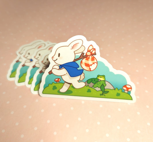 Adventure Bunny Sticker