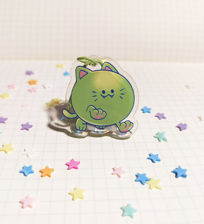 Shape Cats Holographic Keychains