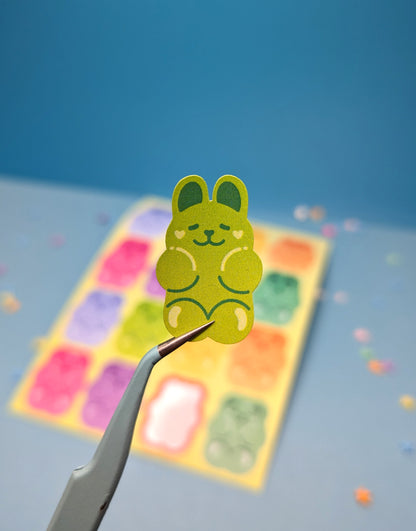 Gummie Bears and Bunnies Sticker Sheet