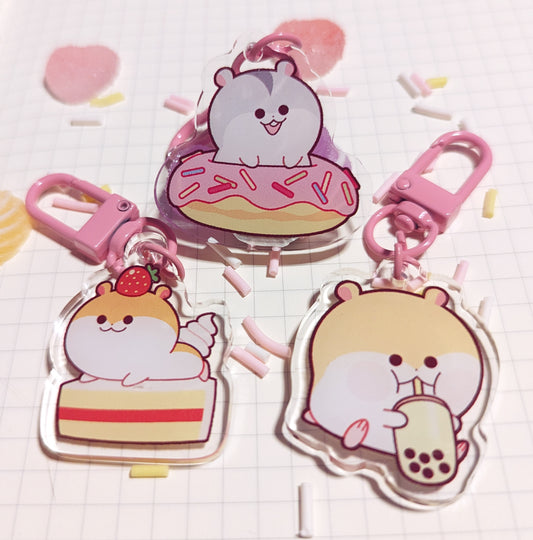Sweet Tooth Hamsters Keychains
