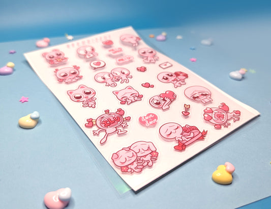 Planner Sticker - Love - Clear Sticker Sheet