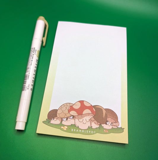 Mushroom Line Notepad